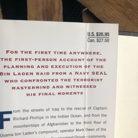 No Easy Day Hardcover Book by Mark Owen (#44) - Picture 2 of 4